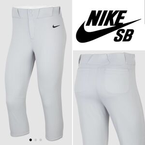 Nike Women's Vapor Softball Capri Pants - Wolf Gray M 8/10